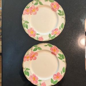 (2) Desert Rose - 8" Salad Plates - Franciscan (Set of 2)